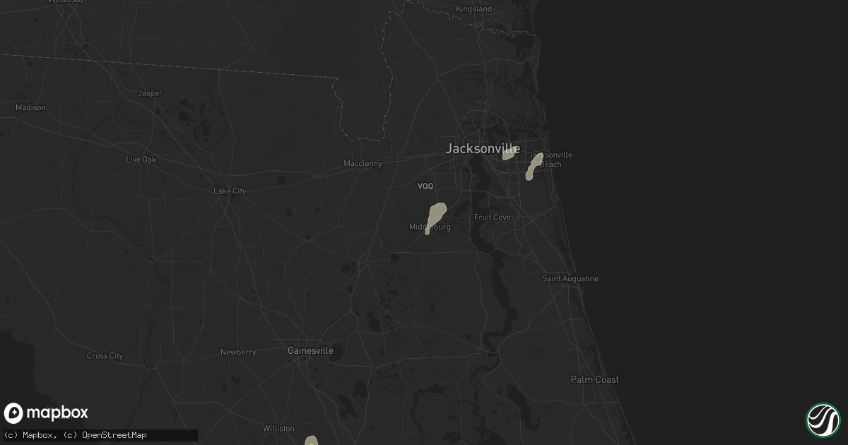 Hail map in Middleburg, FL on May 10, 2025