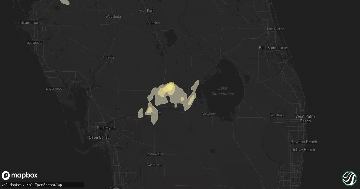 Hail map in Moore Haven, FL on May 10, 2025