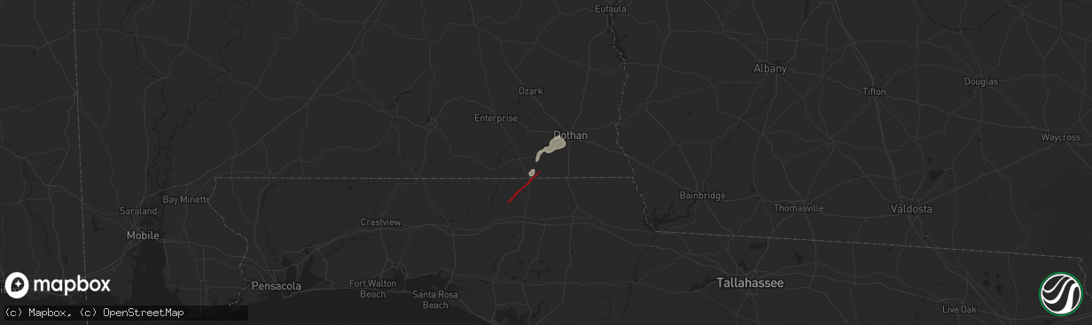 Hail map in Slocomb, AL on May 10, 2025