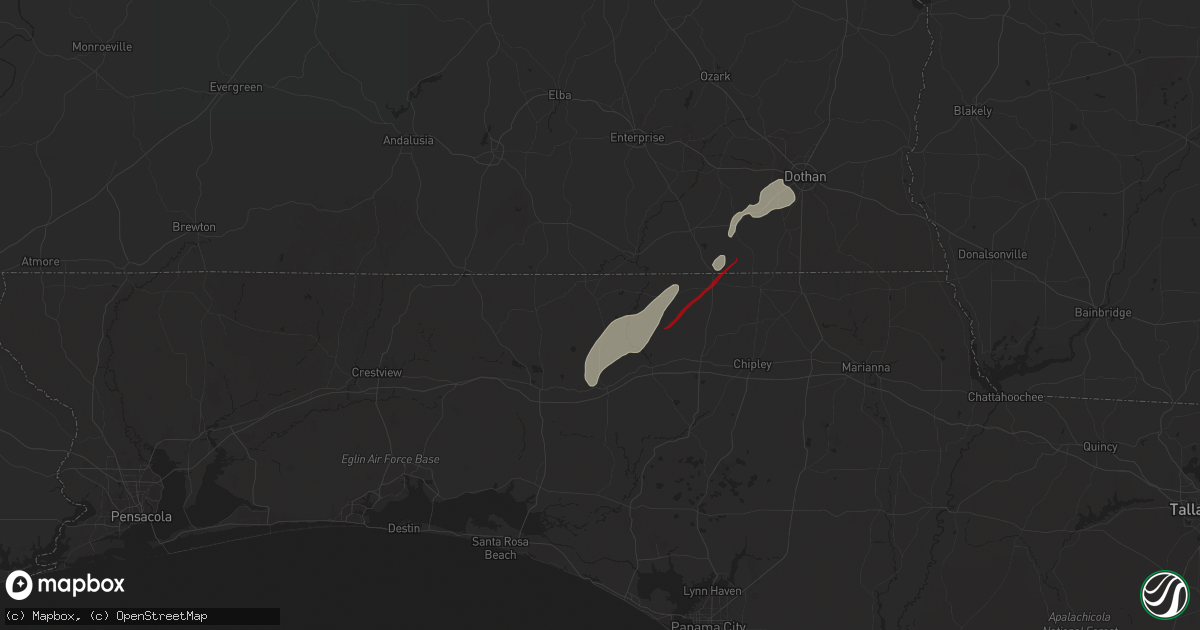 Hail map in Westville, FL on May 10, 2025