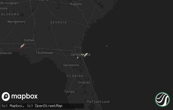 Hail map preview on 05-10-2025