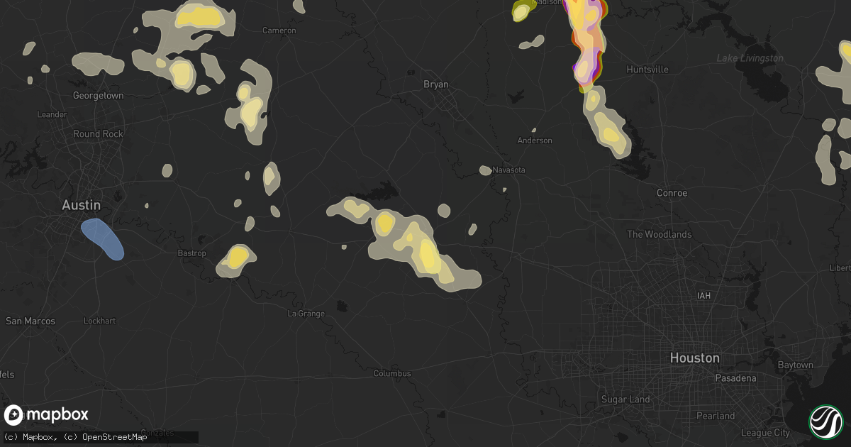 Hail map in Brenham, TX on May 10, 2026
