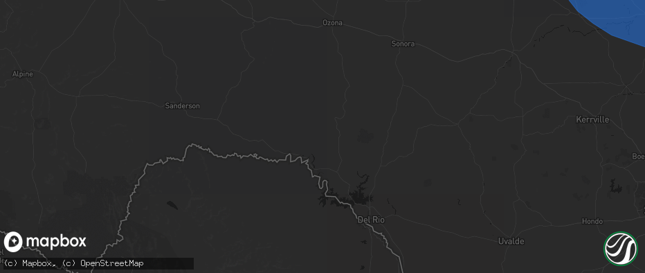Hail map in Comstock, TX on May 10, 2026