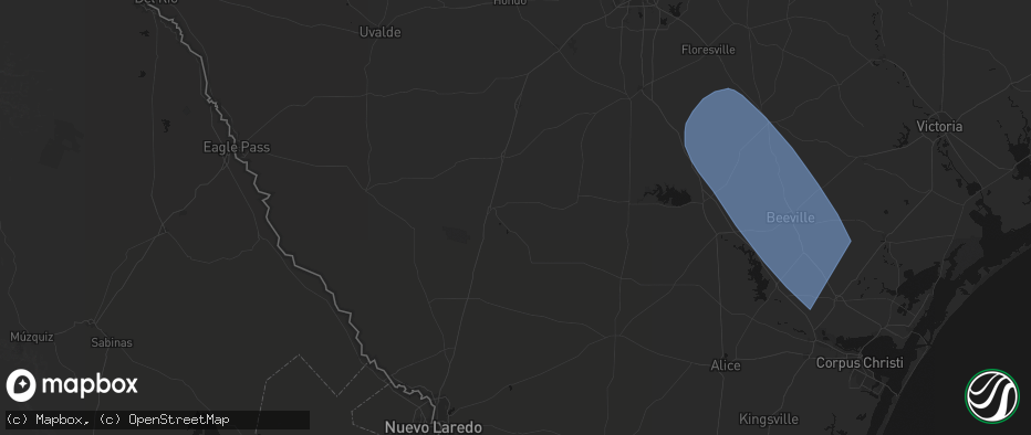 Hail map in Cotulla, TX on May 10, 2026