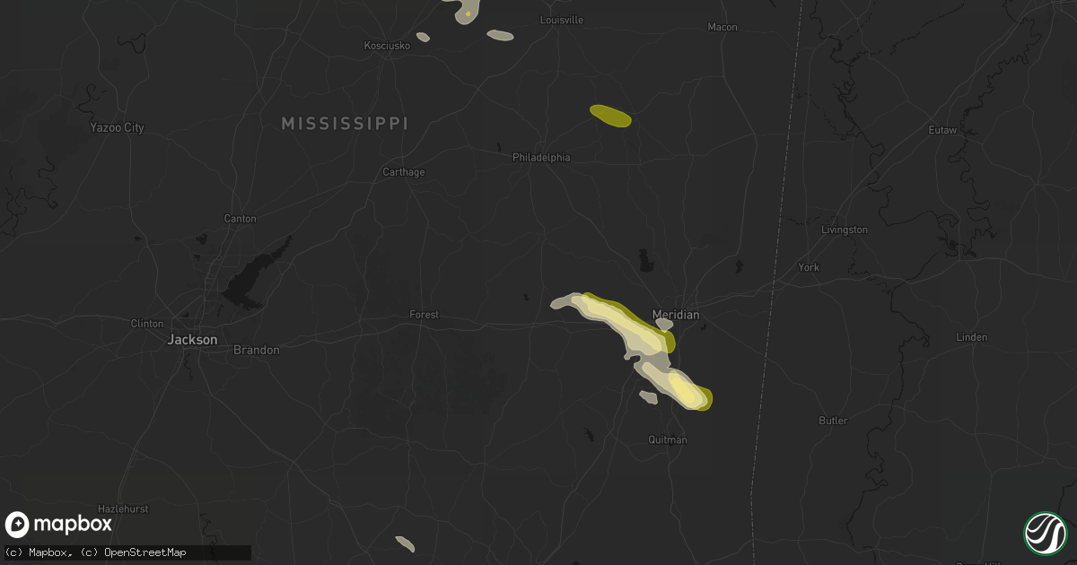 Hail map in Decatur, MS on May 10, 2026