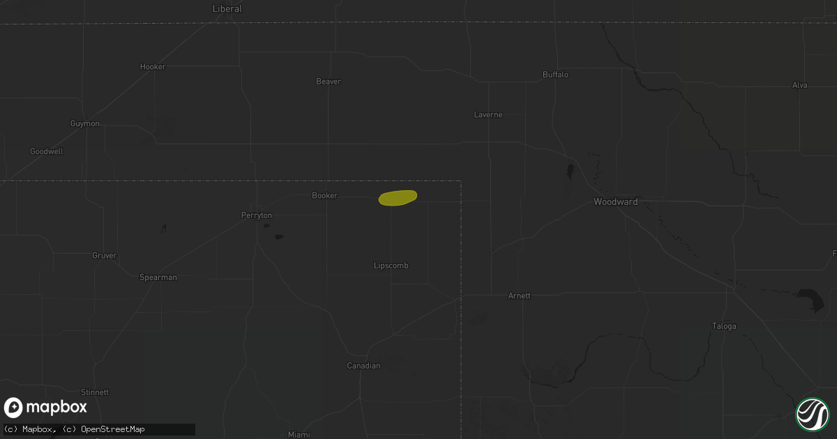Hail map in Follett, TX on May 10, 2026