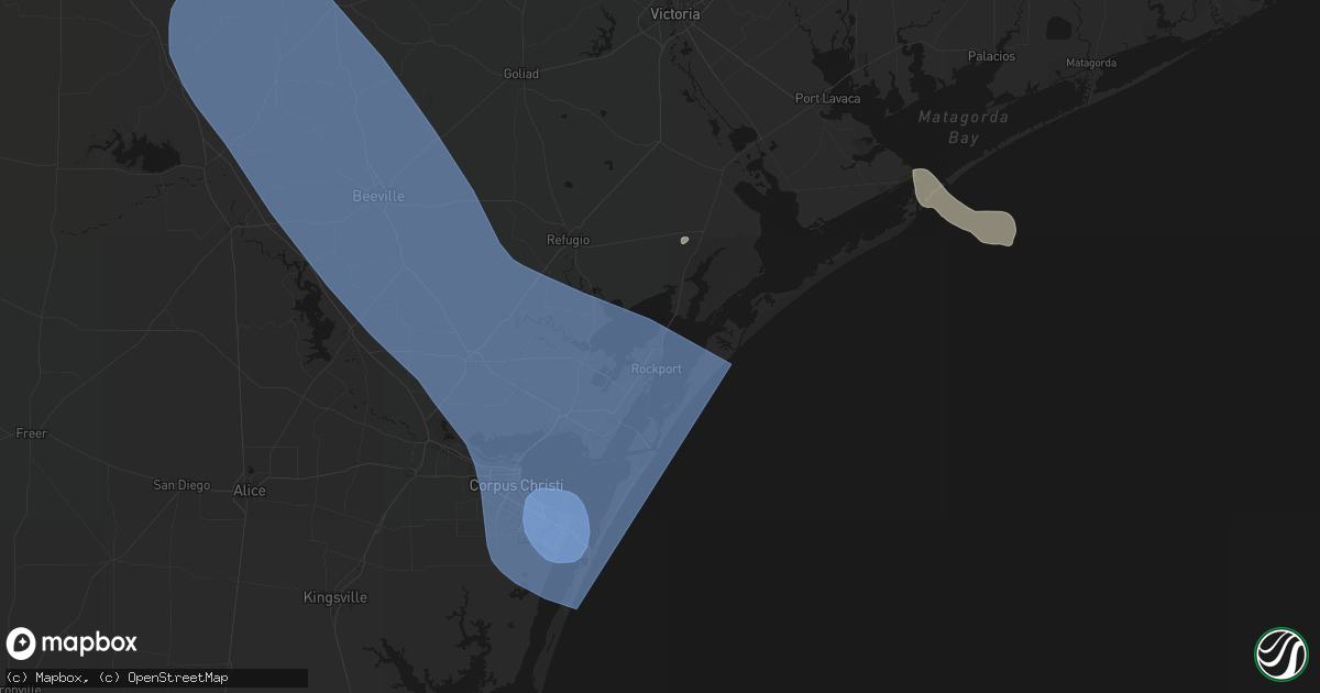 Hail map in Fulton, TX on May 10, 2026