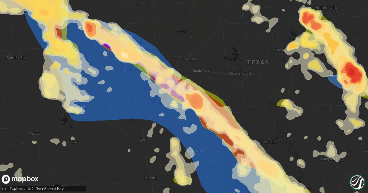 Hail map in Gouldbusk, TX on May 10, 2026