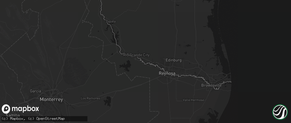 Hail map in Grulla, TX on May 10, 2026