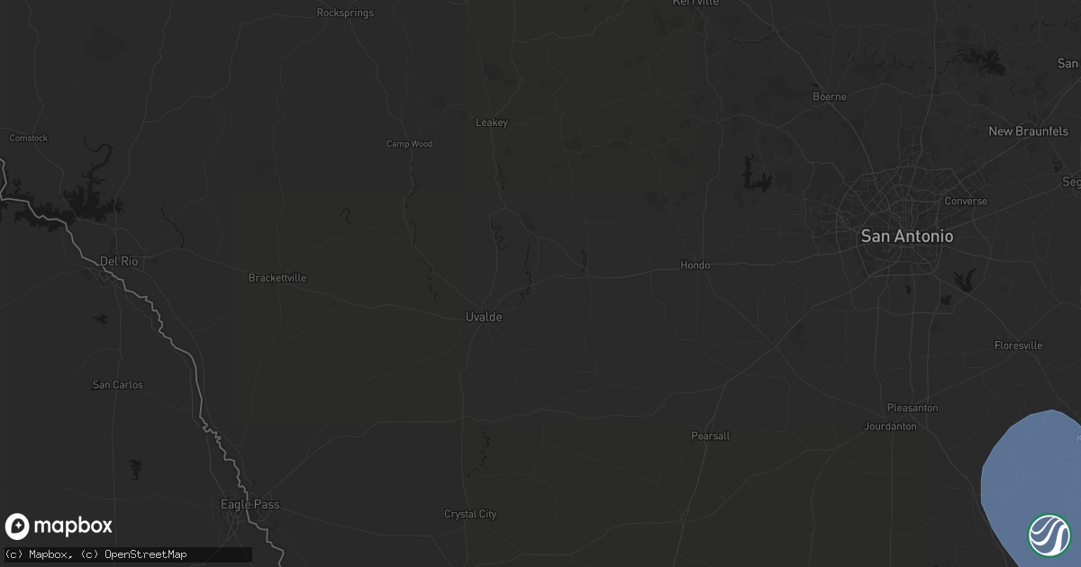 Hail map in Knippa, TX on May 10, 2026