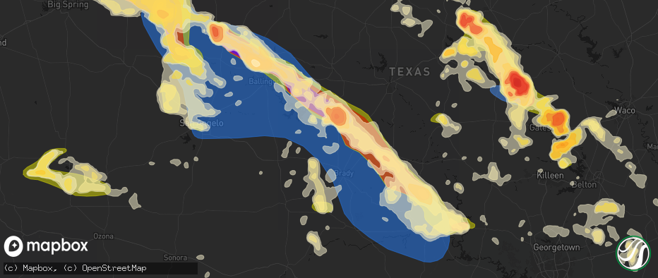 Hail map in Lohn, TX on May 10, 2026
