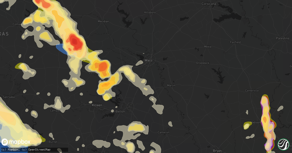 Hail map in Lorena, TX on May 10, 2026