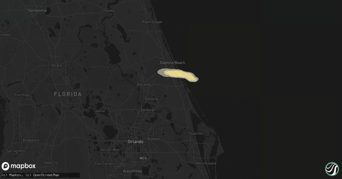 Hail map in New Smyrna Beach, FL on May 10, 2026