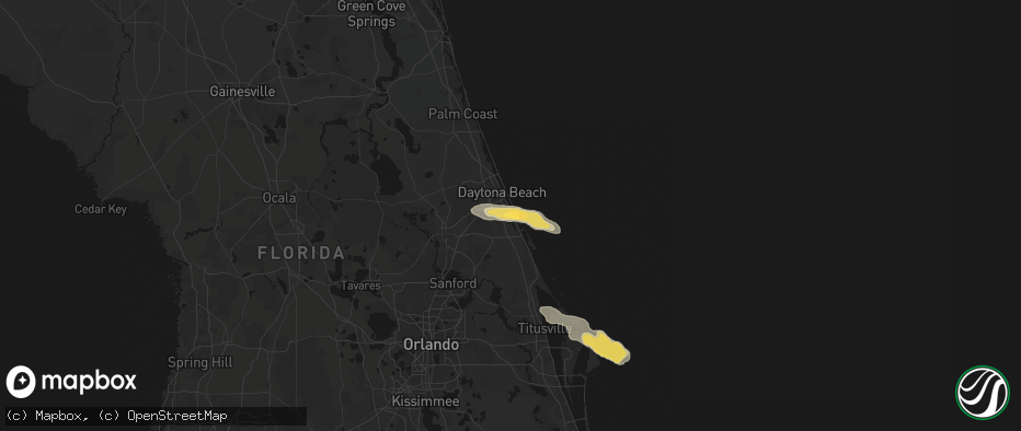 Hail map in Port Orange, FL on May 10, 2026