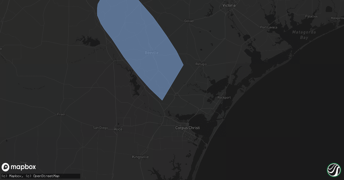 Hail map in Sinton, TX on May 10, 2026
