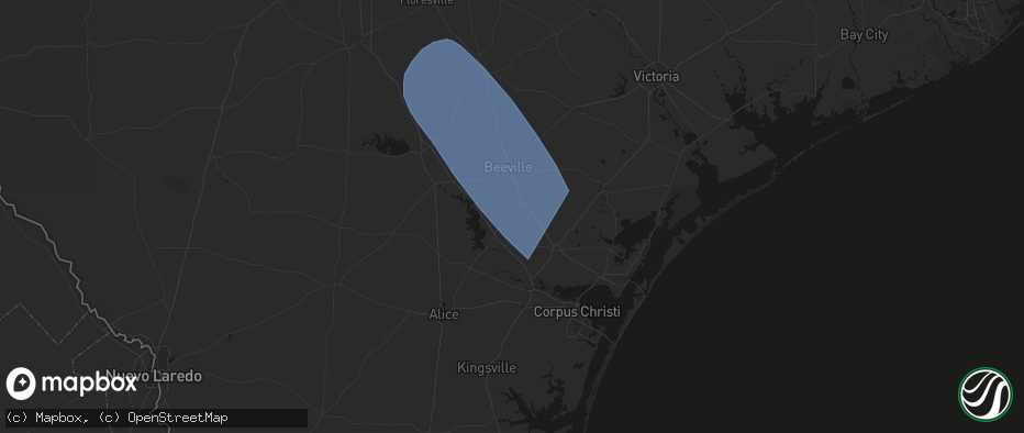 Hail map in Tynan, TX on May 10, 2026