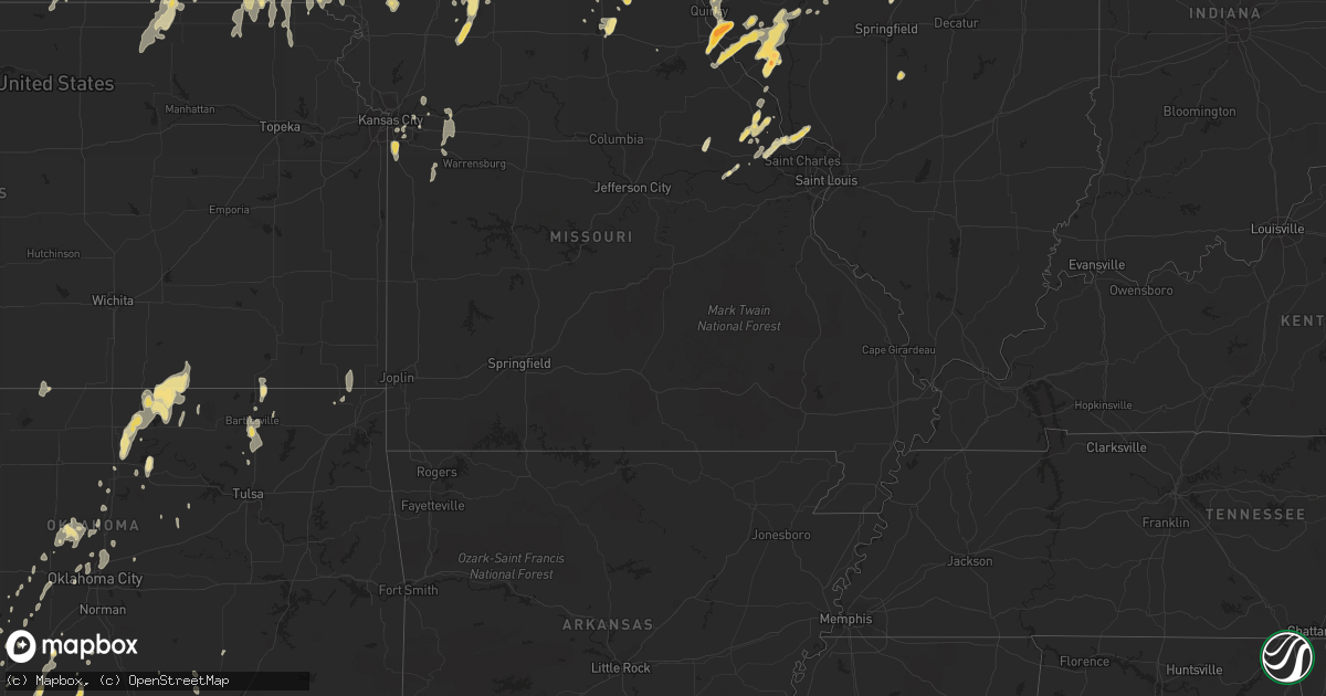 Hail map in Illinois on May 11, 2011