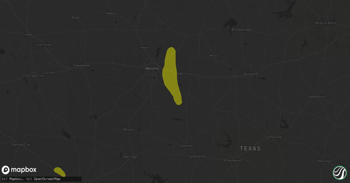 Hail map in Clyde, TX on May 11, 2013