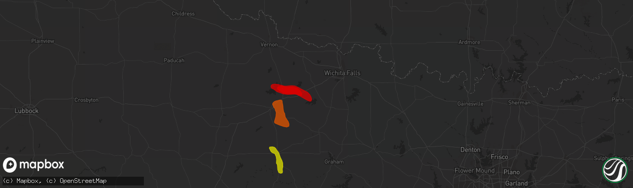 Hail map in Holliday, TX on May 11, 2013