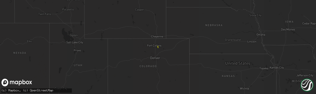 Hail map on May 11, 2013