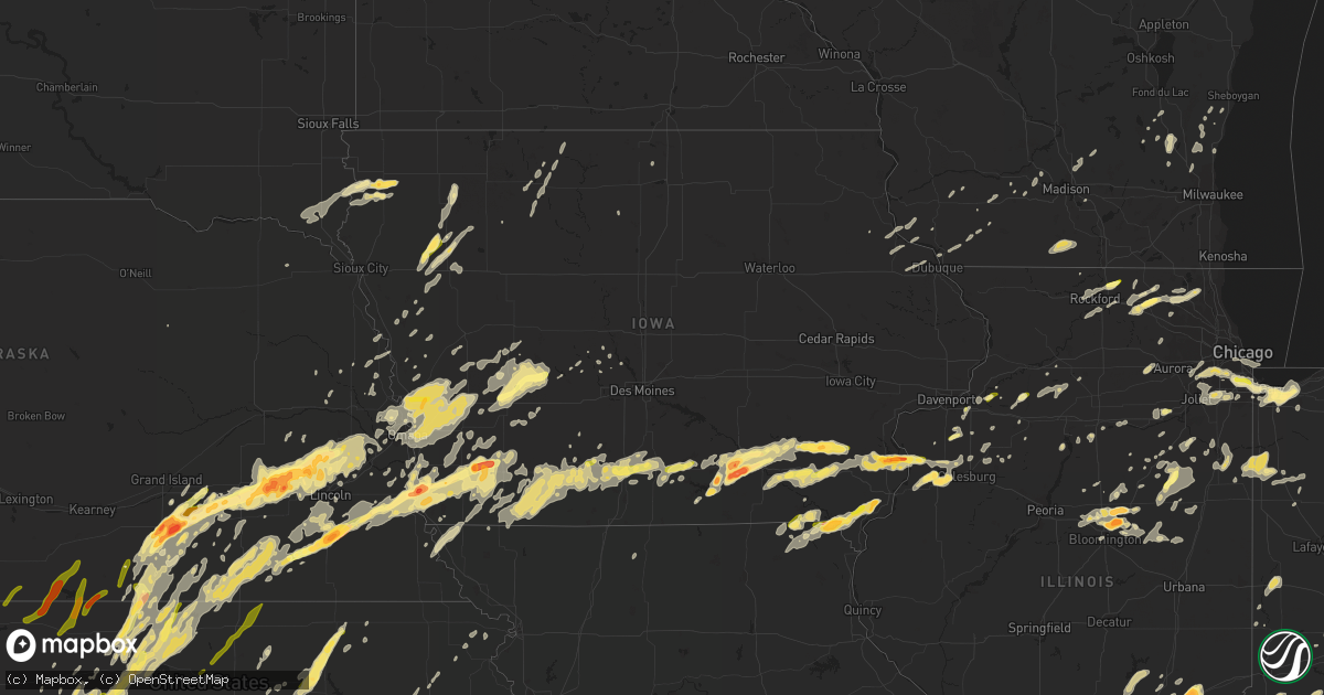 Hail map in Iowa on May 11, 2014