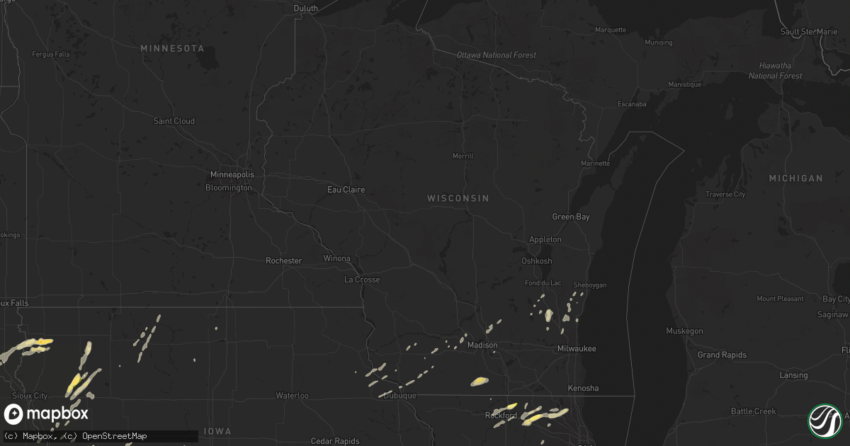 Hail map in Wisconsin on May 11, 2014
