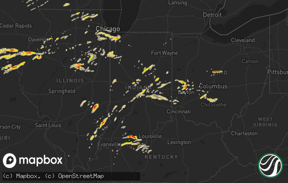 Hail map preview on 05-11-2014