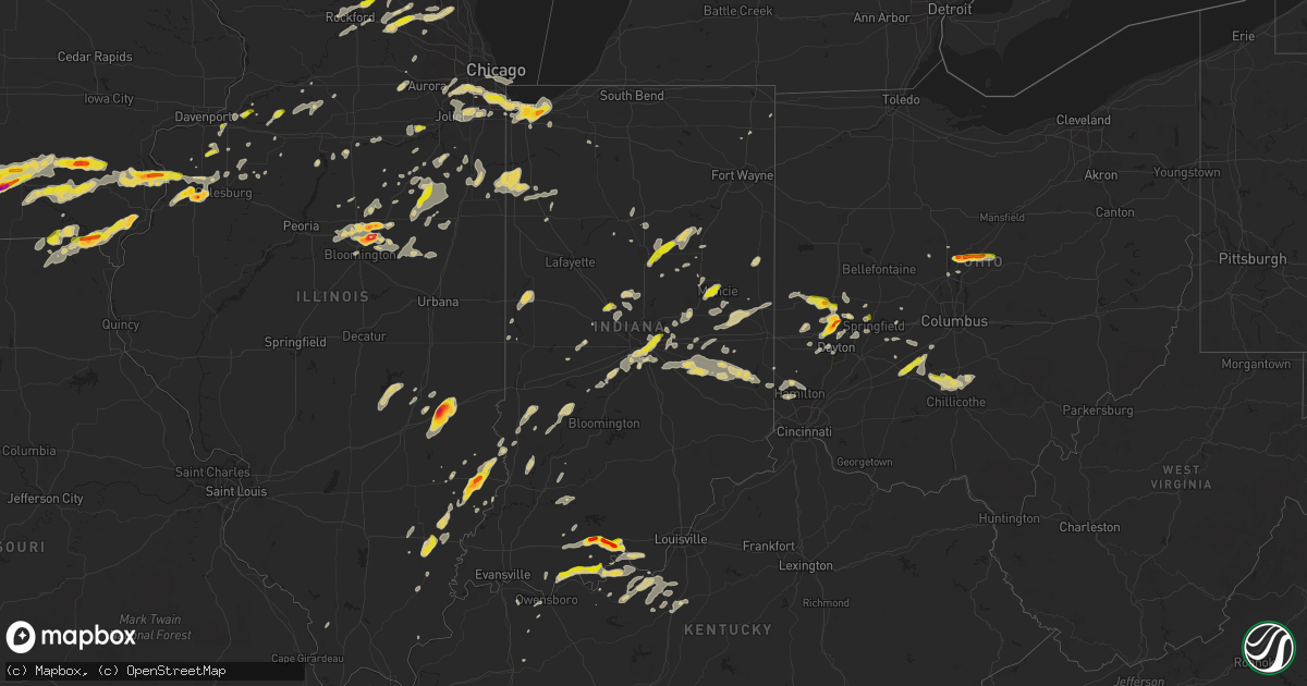 Hail map on May 11, 2014