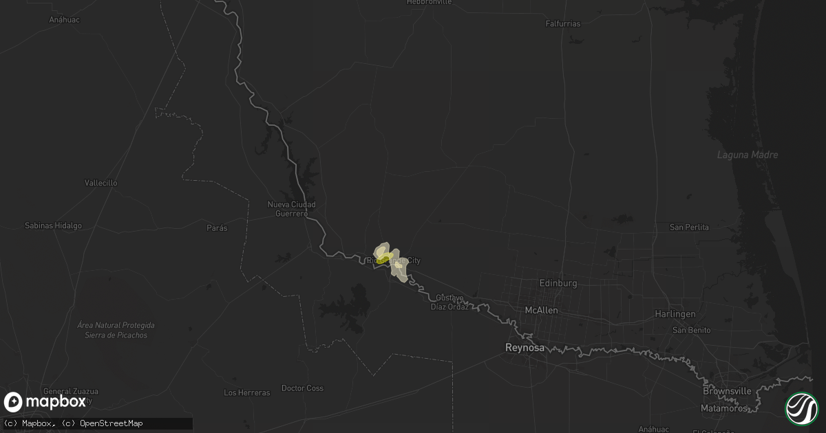 Hail map in Rio Grande City, TX on May 11, 2015