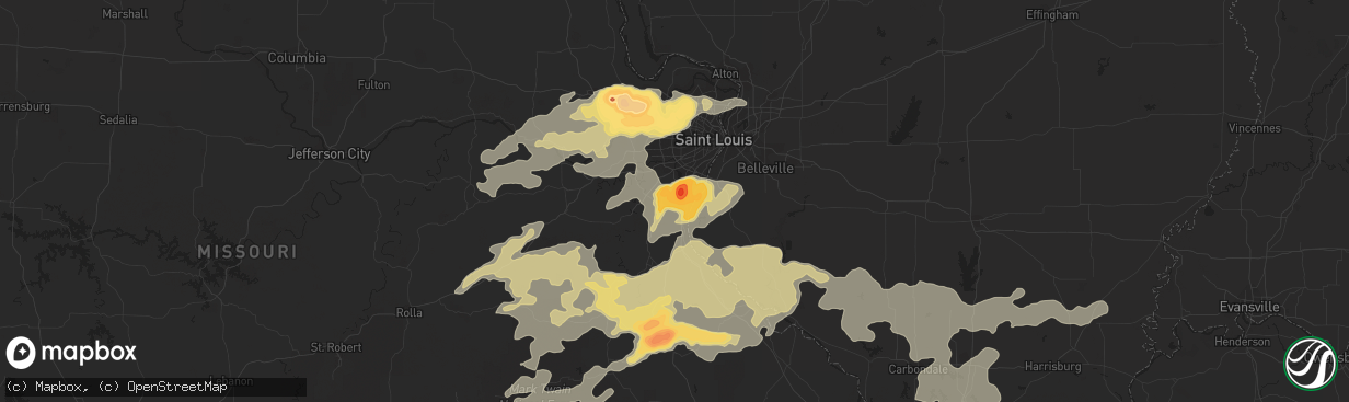 Hail map in Imperial, MO on May 11, 2016