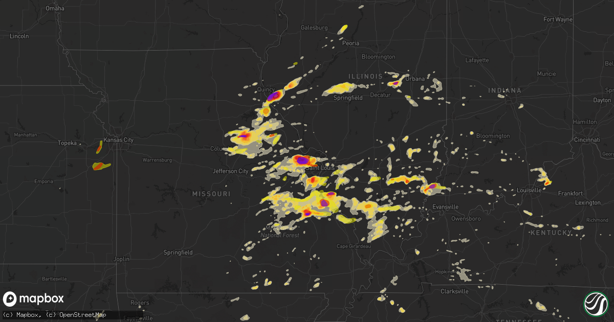 Hail map on May 11, 2016