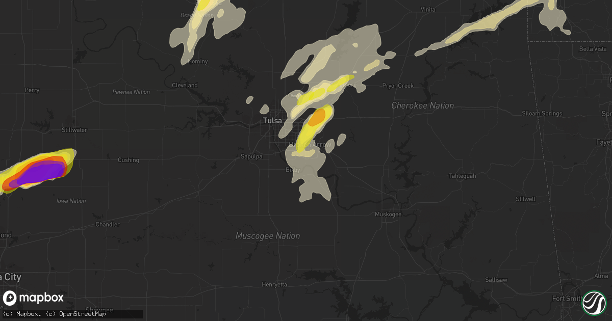Hail map in Broken Arrow, OK on May 11, 2017