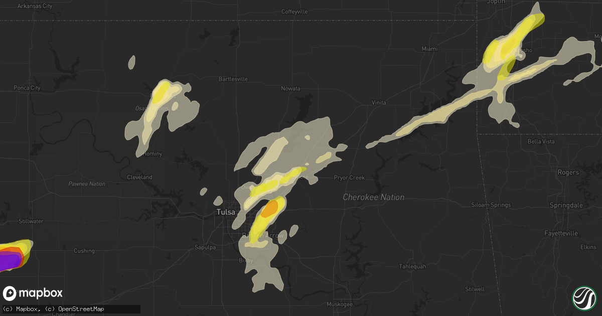 Hail map in Claremore, OK on May 11, 2017