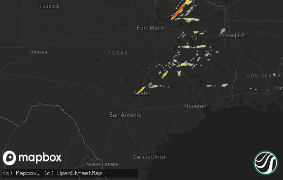 Hail map preview on 05-11-2017