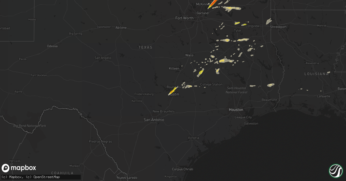 Hail map on May 11, 2017