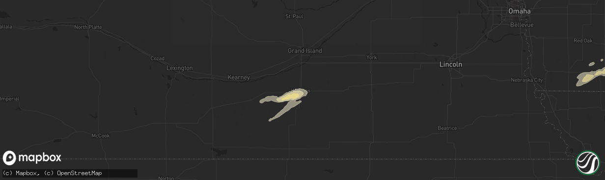 Hail map in Hastings, NE on May 11, 2018