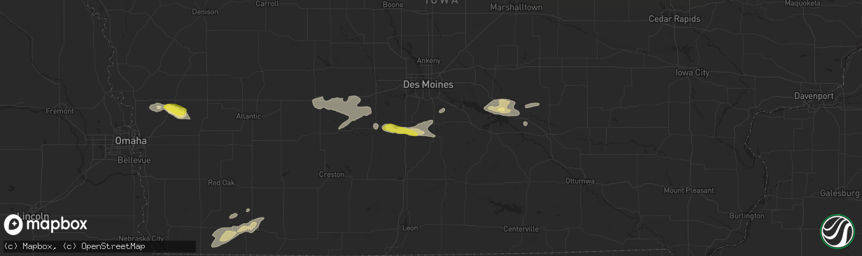 Hail map in Indianola, IA on May 11, 2018