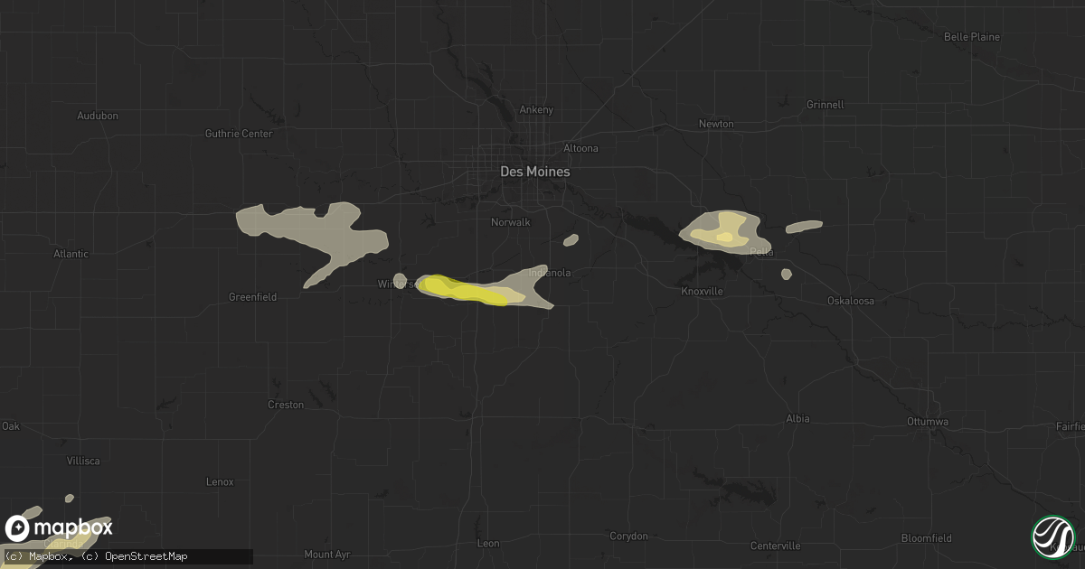 Hail map in Indianola, IA on May 11, 2018
