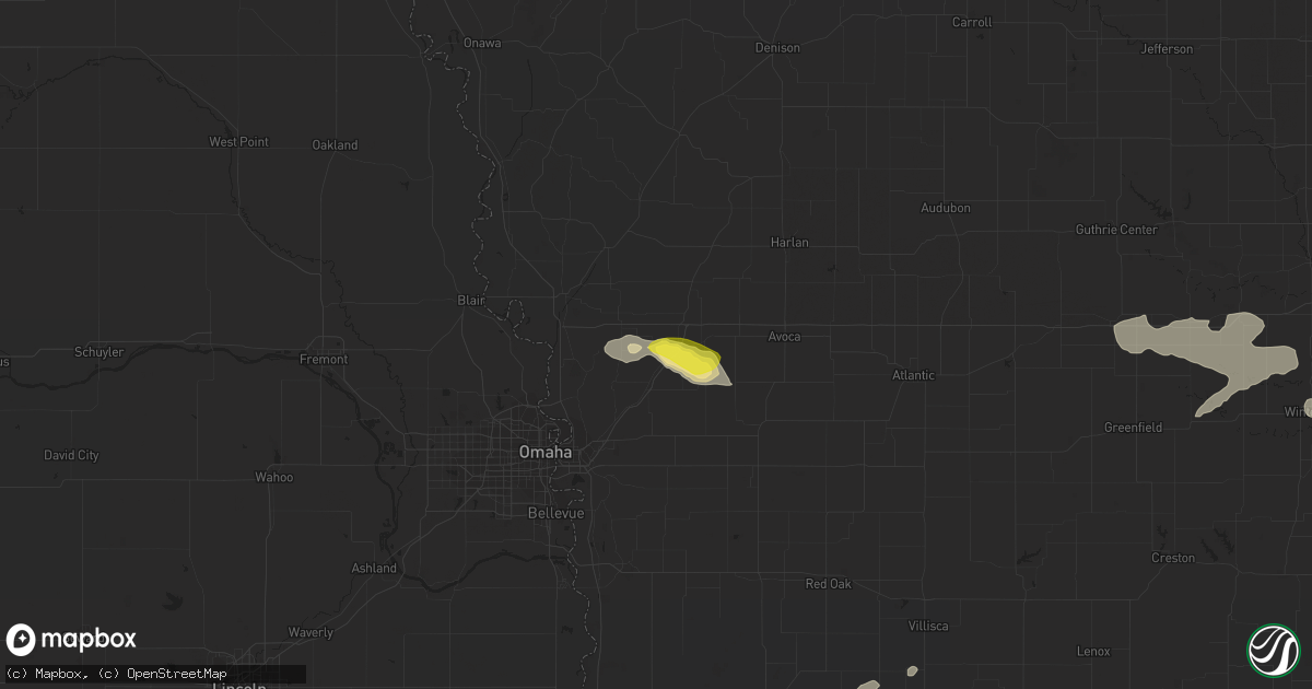 Hail map in Neola, IA on May 11, 2018