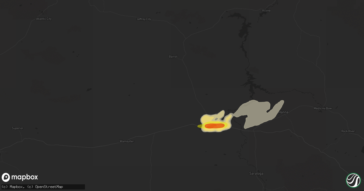 Hail map in Rawlins, WY on May 11, 2018