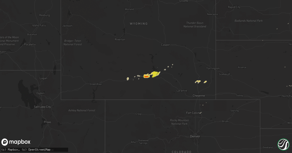 Hail map on May 11, 2018