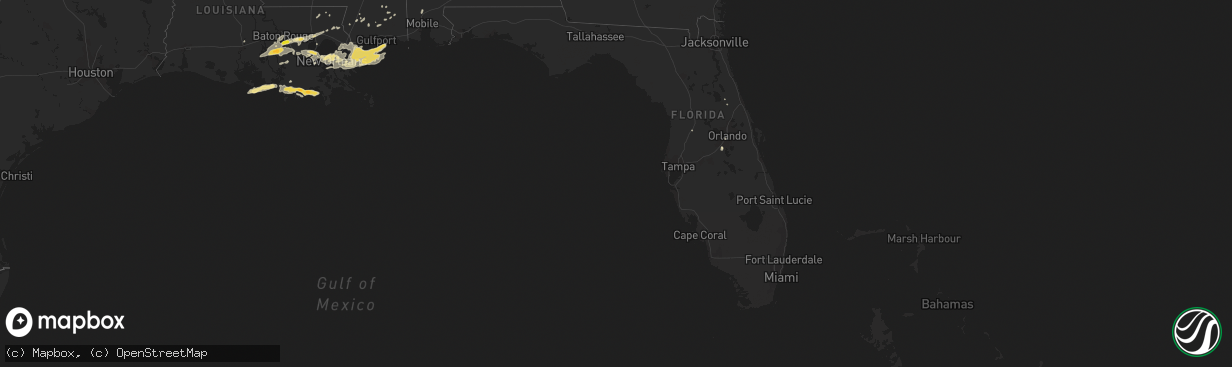 Hail map in Florida on May 11, 2019