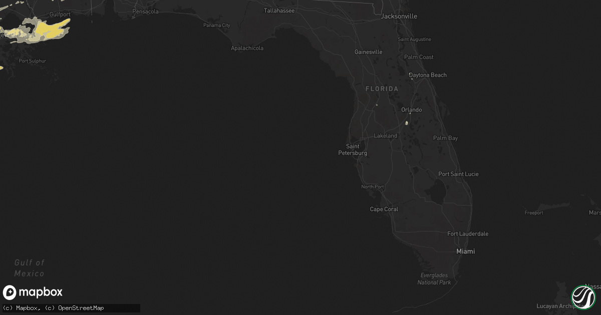 Hail map in Florida on May 11, 2019
