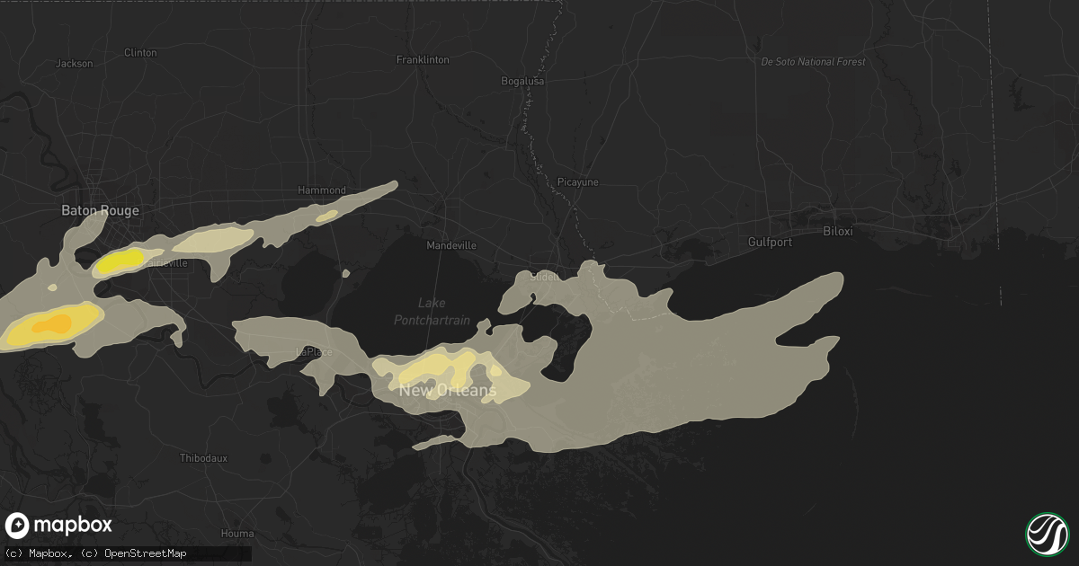 Hail map in Slidell, LA on May 11, 2019