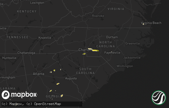 Hail map preview on 05-11-2019