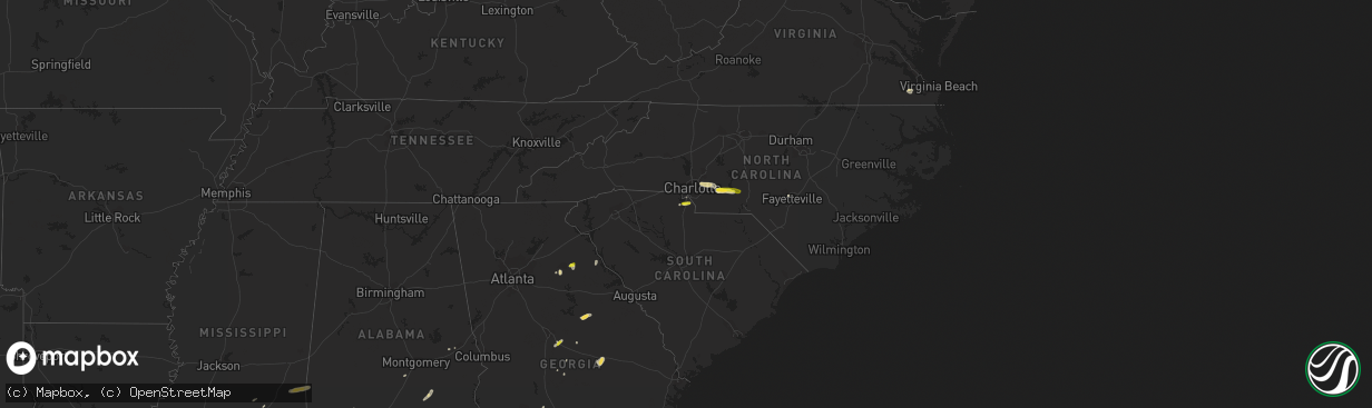 Hail map on May 11, 2019