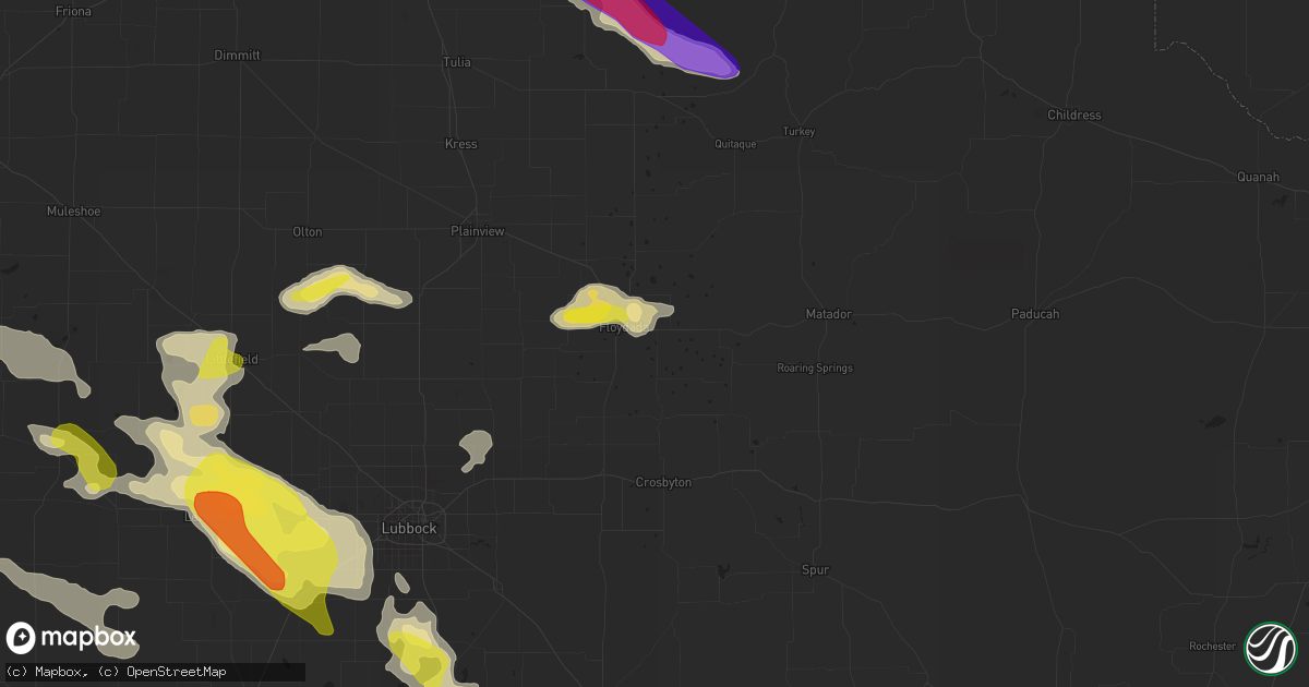 Hail map in Floydada, TX on May 11, 2020