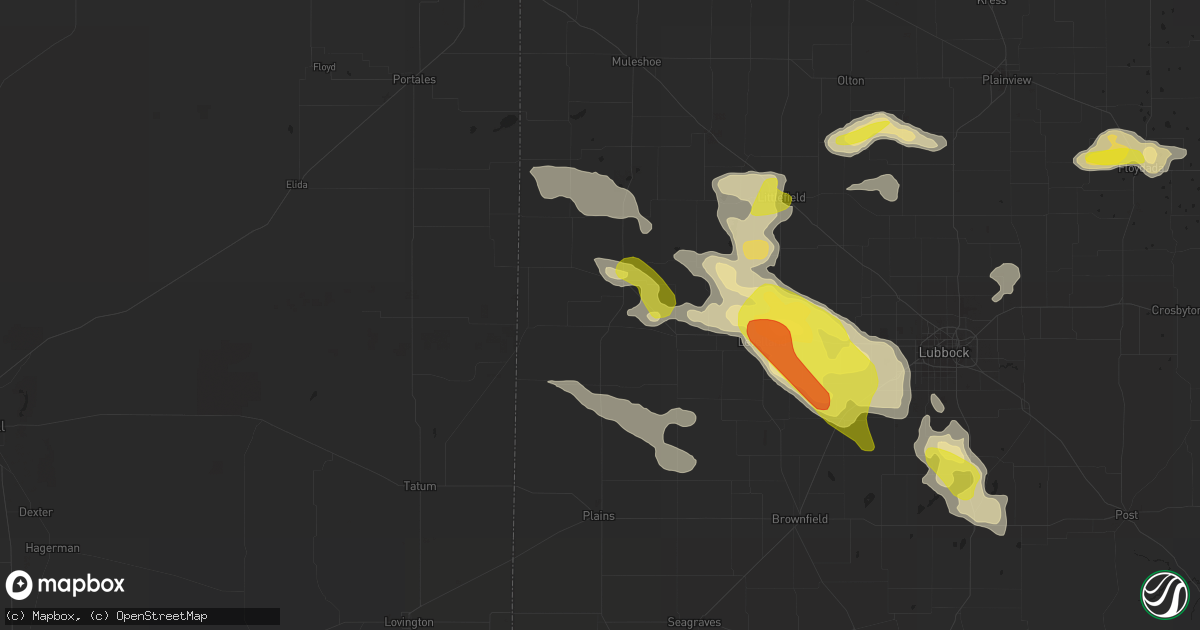 Hail map in Morton, TX on May 11, 2020
