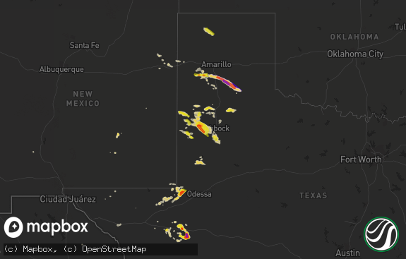 Hail map preview on 05-11-2020