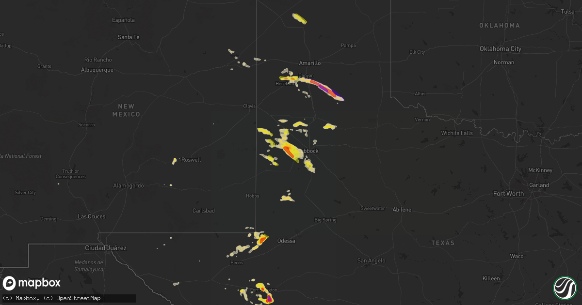 Hail map on May 11, 2020